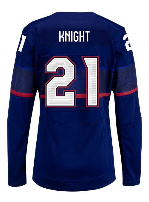 Ladies Nike USA Hockey Hilary Knight Away 2022 Olympic Jersey