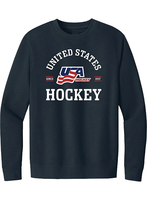 USA Hockey Crest Crewneck Sweatshirt