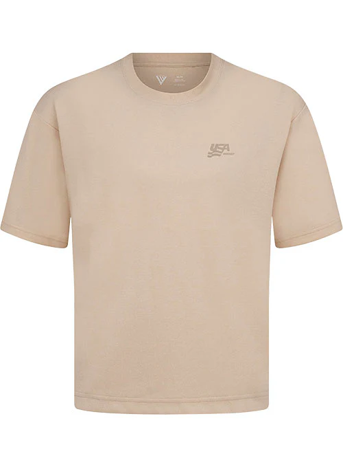 USA Hockey Luxe T-Shirt - Sand