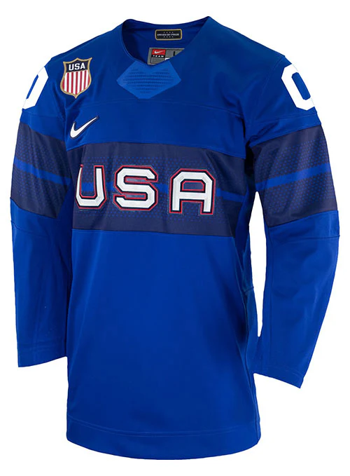 Nike USA Hockey Alternate 2022 Olympic Personalized Jersey - Image 4