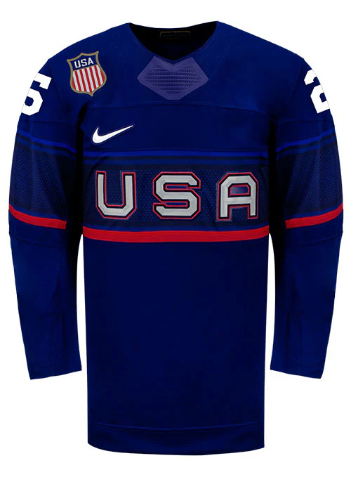 Nike USA Hockey Alex Carpenter Away 2022 Olympic Jersey - Image 2