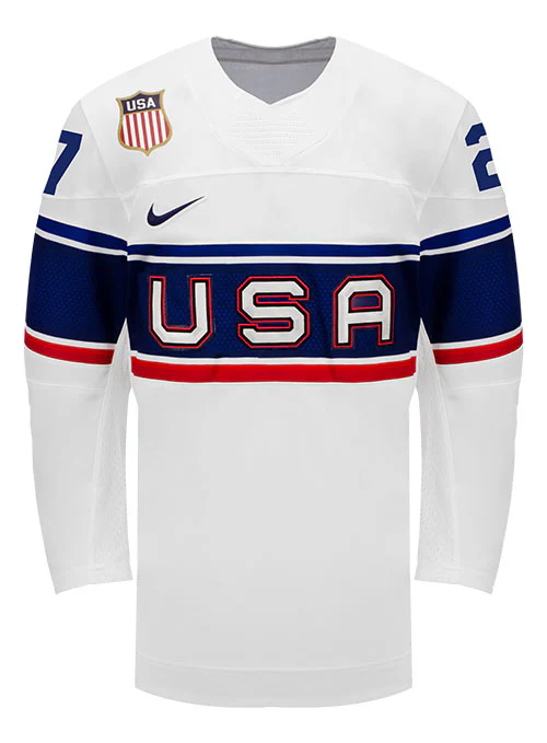 Nike USA Hockey Taylor Heise Home 2022 Olympic Jersey - Image 2