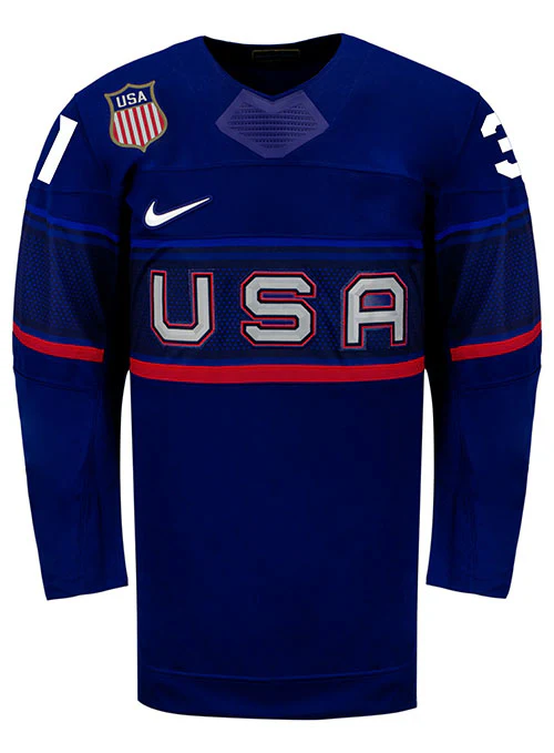 Nike USA Hockey Aerin Frankel Away 2022 Olympic Jersey - Image 2